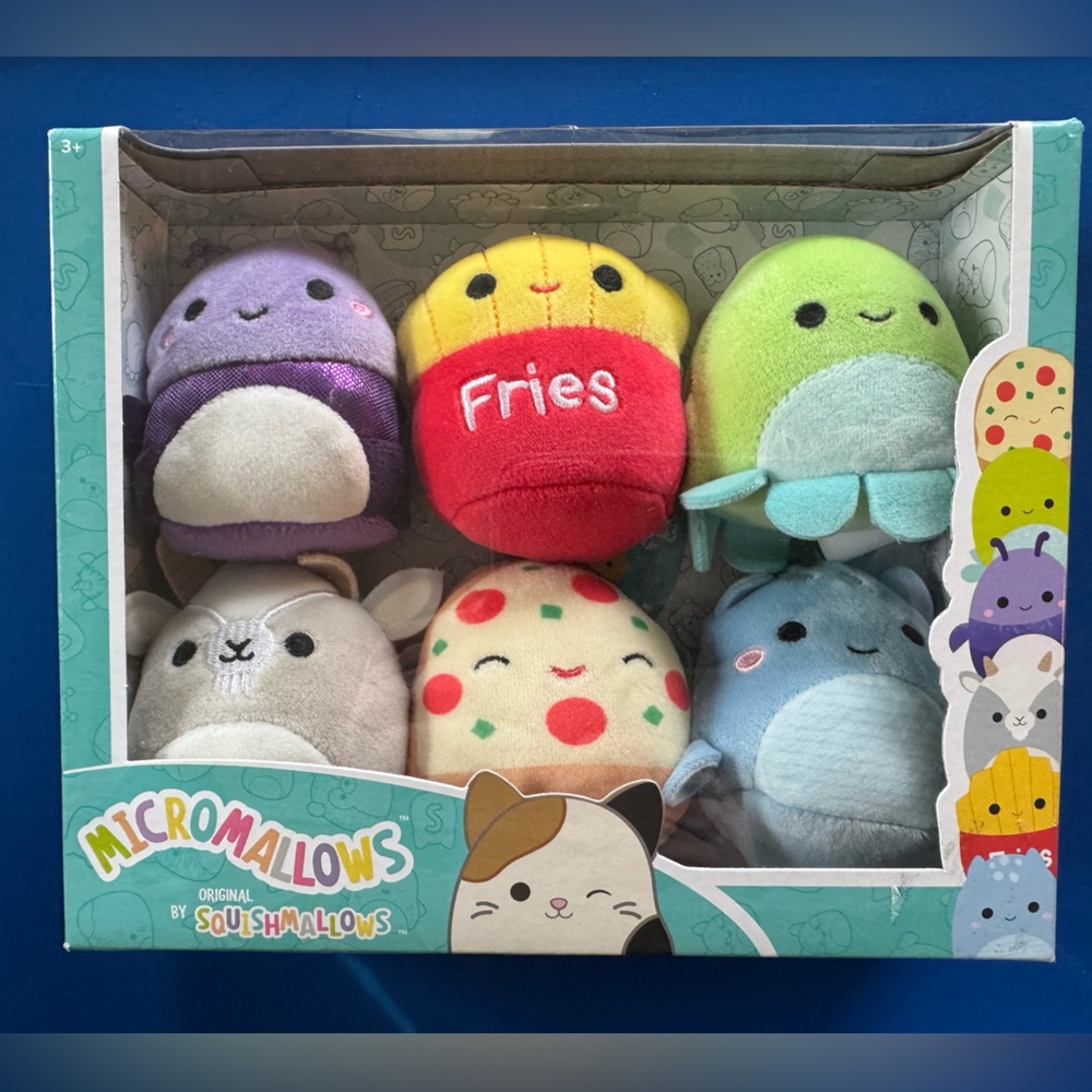 NEW Micromallows by squishmallows Plush toy Set of 6 mini stuffies stuffed toy